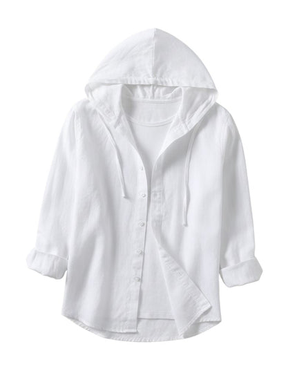 Linen Blouse with Loose Fit