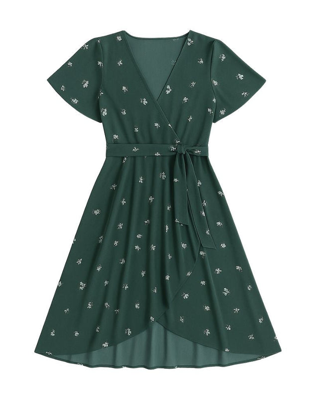 Women’s Midi Dress with Short Sleeves