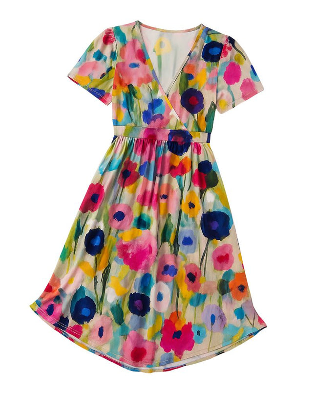 Women’s Midi Dress with Short Sleeves