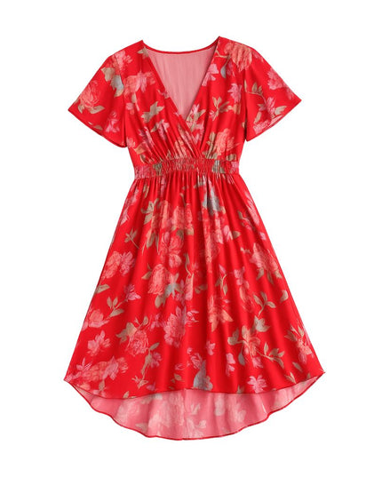 Women’s Midi Dress with Short Sleeves