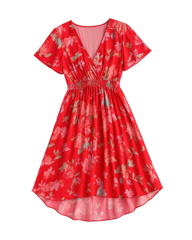 Women’s Midi Dress with Short Sleeves