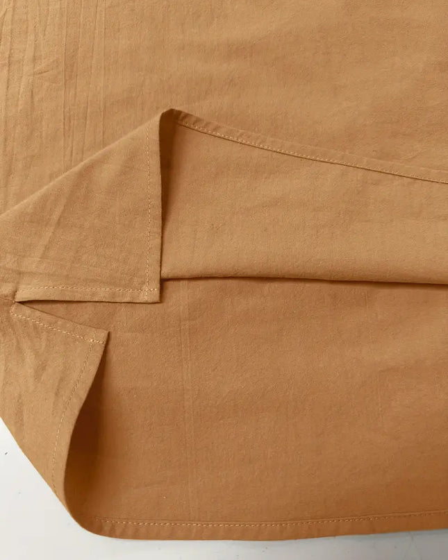 Sleeveless top with round neckline