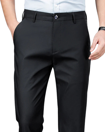 Slim straight-leg trousers with tailored design