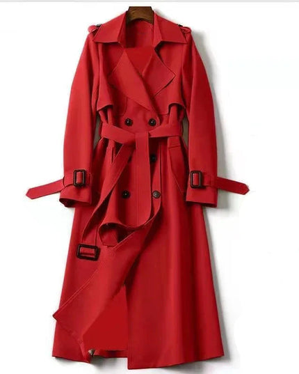 Coat with Waist Belt and Epaulettes