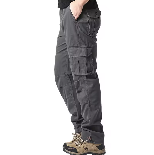 Cargo trousers with multiple pockets