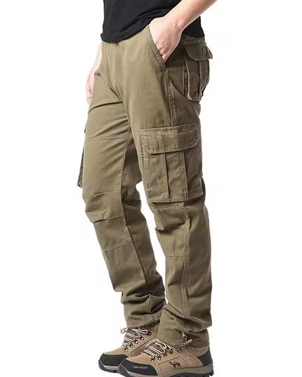Cargo trousers with multiple pockets