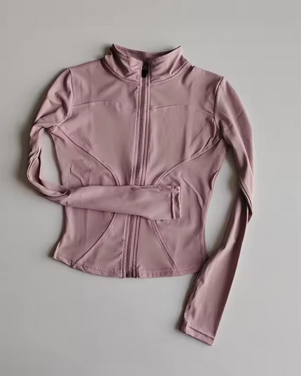 Women's high collar long sleeve top