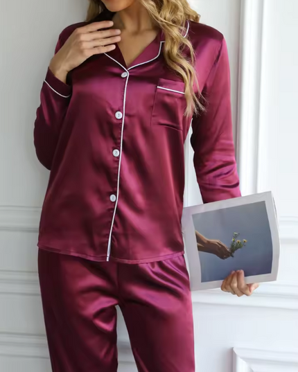 Women’s Satin Pajama Set
