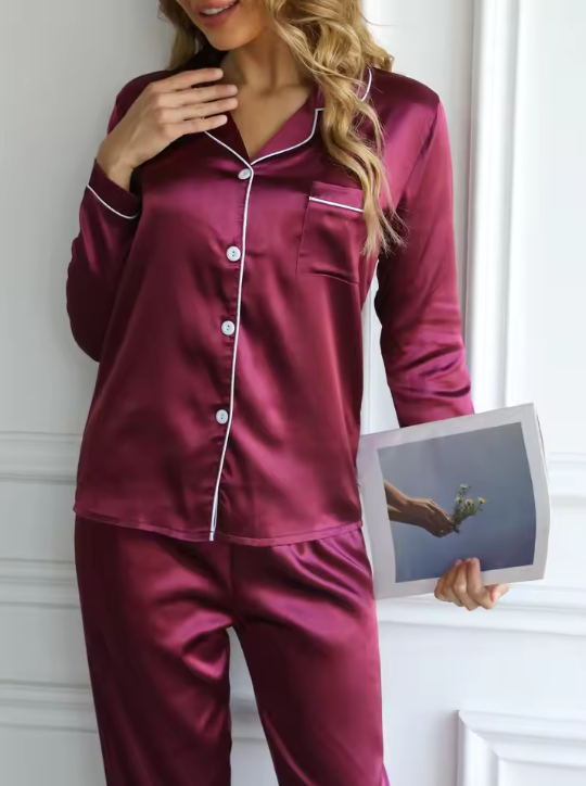 Women’s Satin Pajama Set