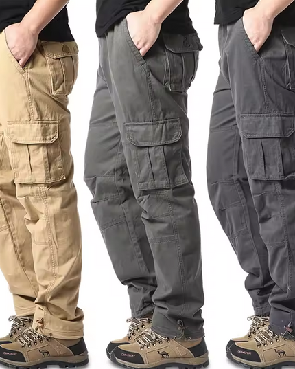 Cargo trousers with multiple pockets