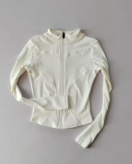 Women's high collar long sleeve top